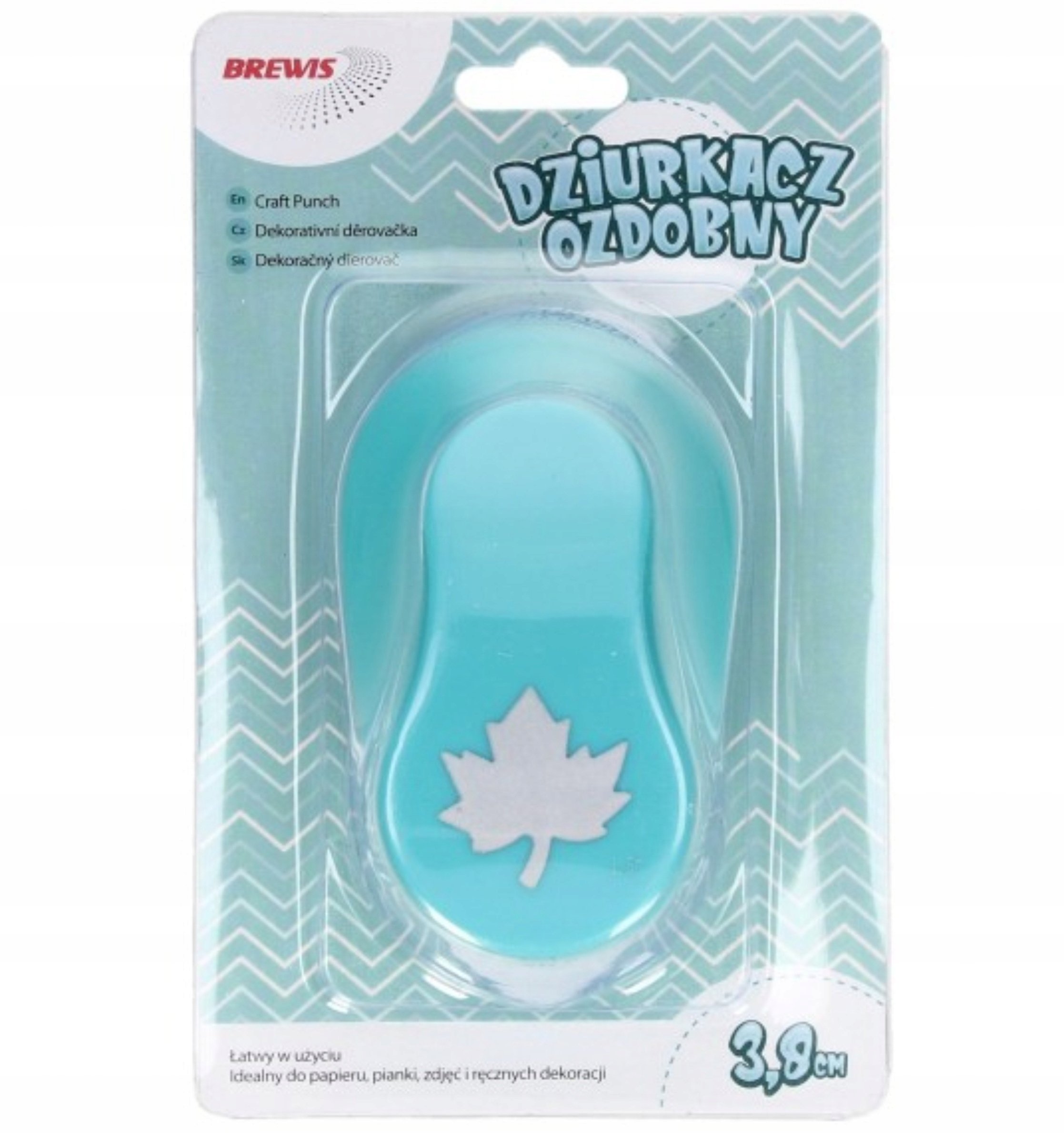 Dziurkacz ozdobny - Liść 3,8cm MIX