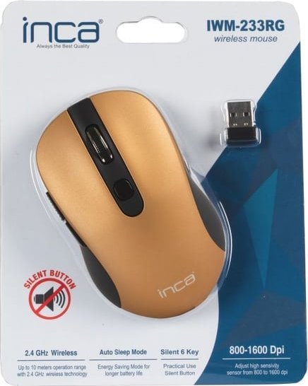 Mysz Triton Inca IWM-233RG myszka Oburęczny RF Wireless Optyczny 1600 DPI