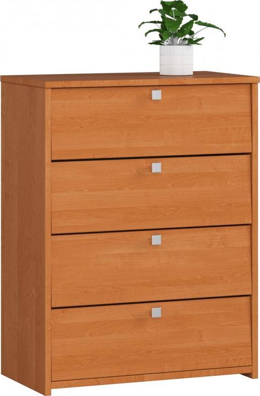 Fabryka Mebli Akord Szafka na buty 4 uchylne drzwiczki 60 cm - olcha