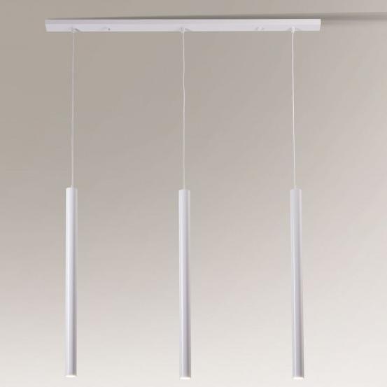 Lampa wisząca Shilo LAMPA wisząca YABU 7574 Shilo metalowa OPRAWA zwis LISTWA sufitowa sople tuby białe