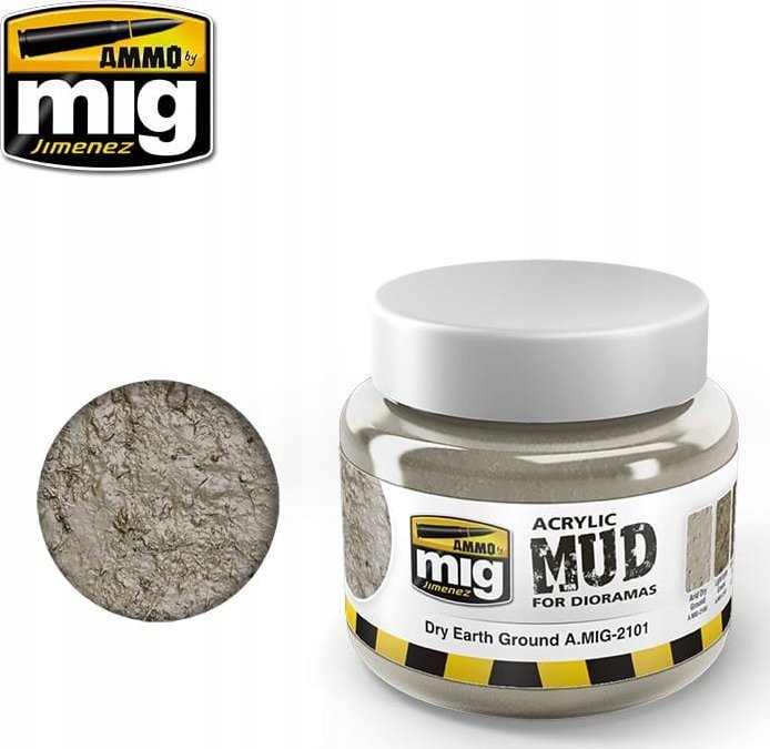 Vallejo Ammo: Acrylic Mud for Dioramas - Dry Earth Ground (250 ml)