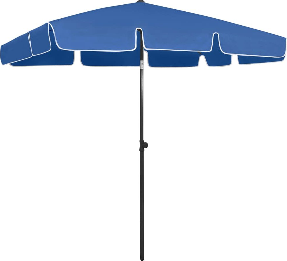 vidaXL Parasol plażowy, lazurowy, 200x125 cm