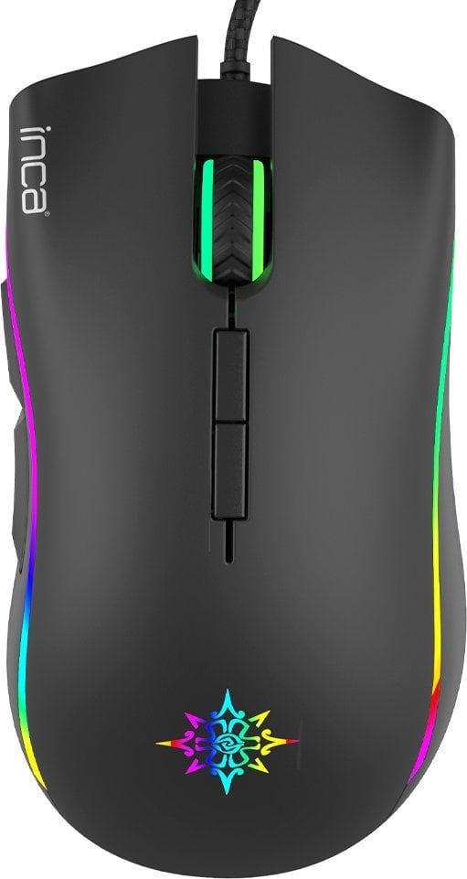 Mysz Inca INCA Gaming Maus IMG-349 6400 DPI, RGB, 7 Tasten, USB, SW retail