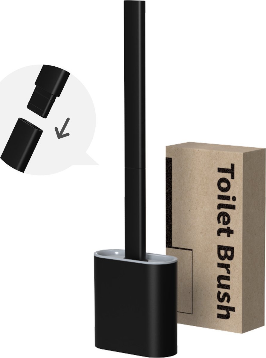 SHOPUJ.PL SZCZOTKA TOALETOWA DO TOALETY ELASTYCZNA SILIKONOWA CZARNA