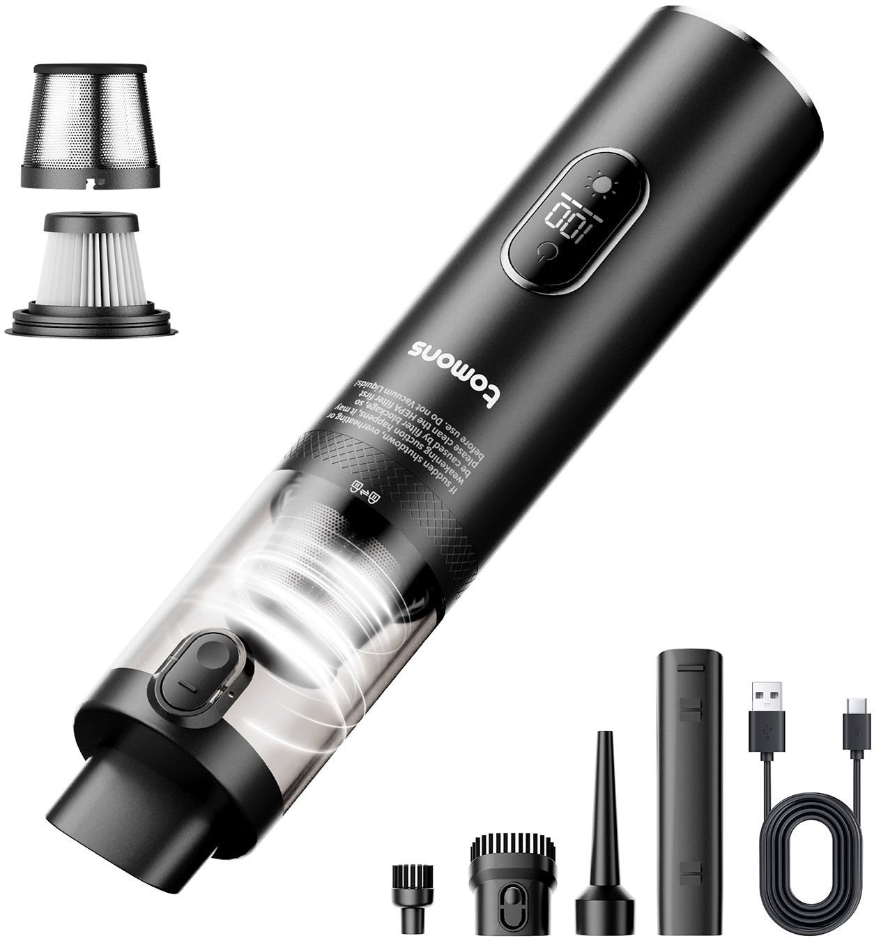 Tomons Akku-Handstaubsauger 14000PA Kabellos