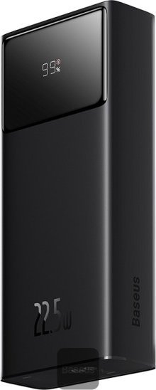 Powerbank Baseus Baseus Star-Lord Digital Display Fast Charge Power Bank 30000mAh 22.5W Black（With Simple Series Charging Cable USB to Type-C 3A 0.3m