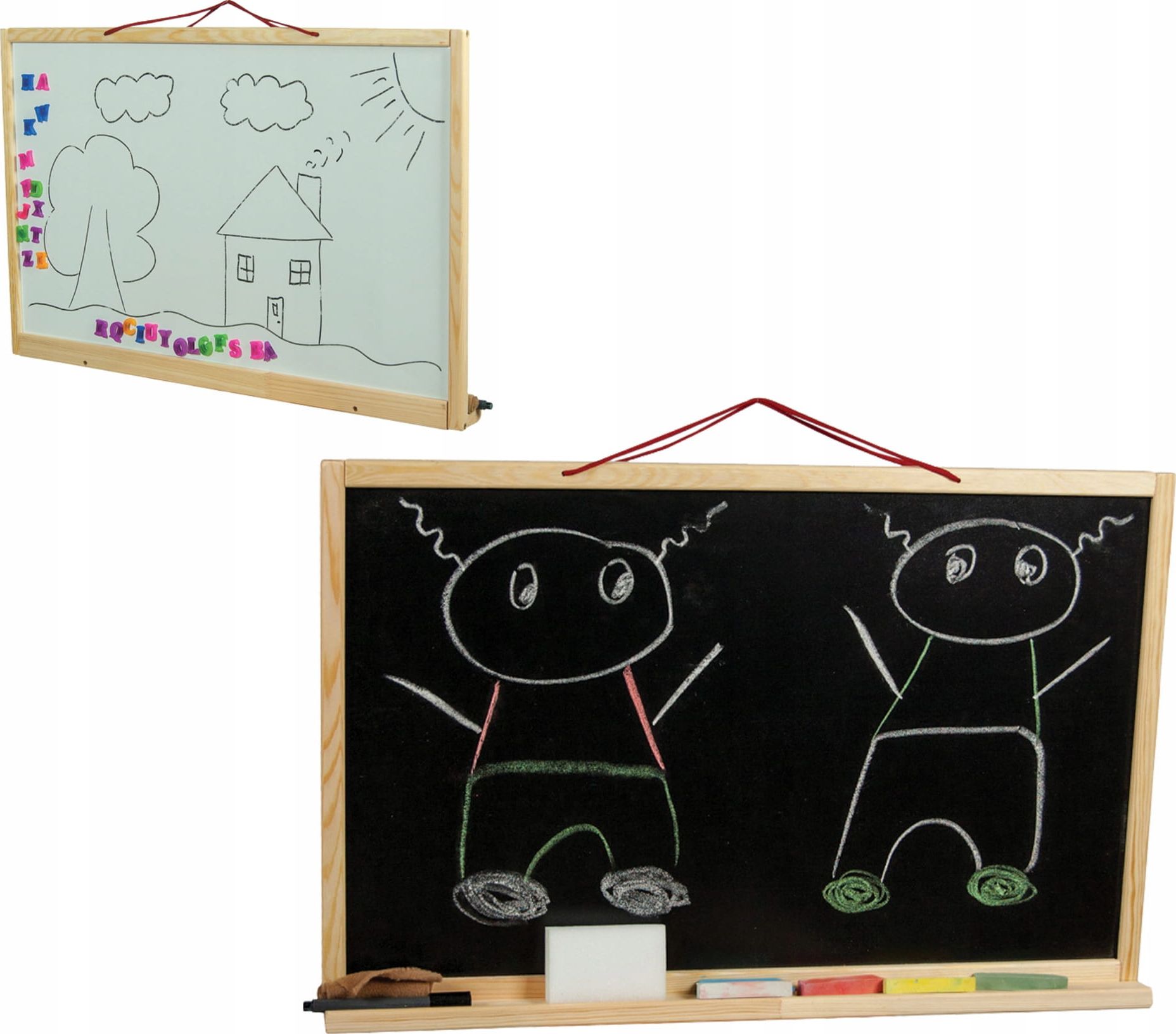 3toysm Tablica Magnetyczna Kredowa Wisząca Dodatki Tw2