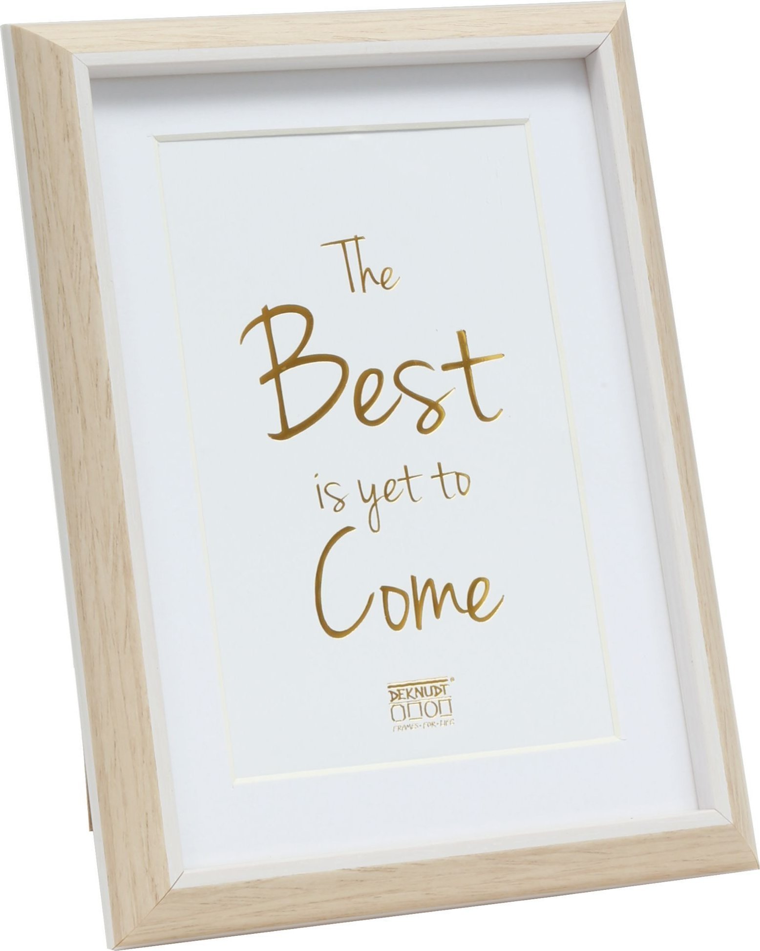 Ramka Deknudt S46WG3 P1 Resin 20x30 nature/white with Passepartout