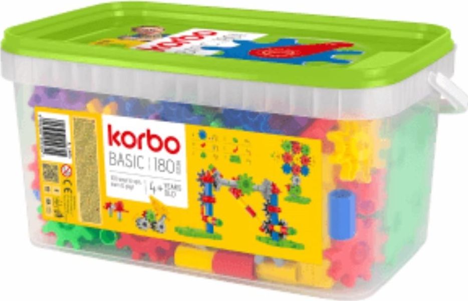 Korbo Klocki Basic 180 elementów