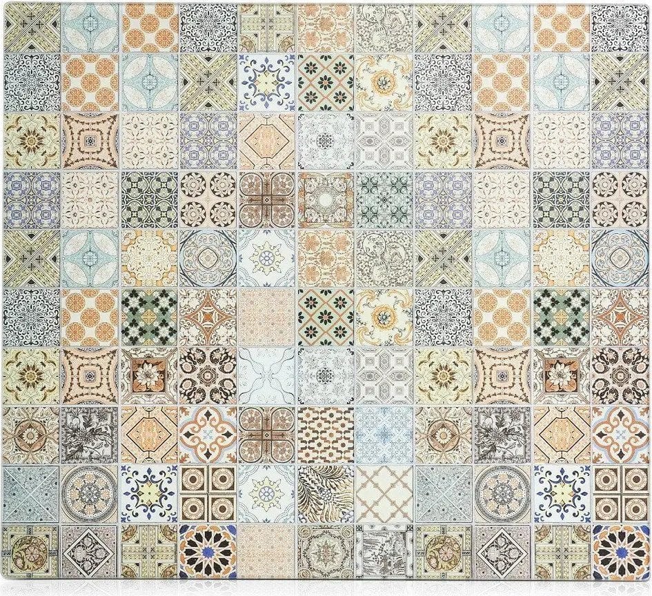 Zeller Szklana płyta ochronna na kuchenkę MOZAIKA, duża, ZELLER