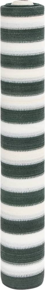 vidaXL Siatka cieniująca, zielono-biała, 1,5x25 m, HDPE, 75 g/m