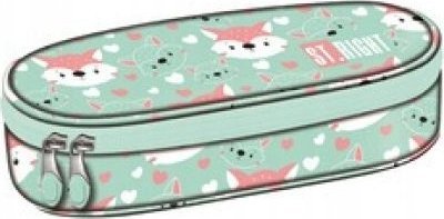 Piórnik MAJEWSKI Piórnik saszetka usztywniona z wewnętrzną klapką PC-01 Lovely Foxy