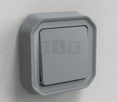 069811L NOWE PLEXO 55 Łącznik schodowy komplet podtynkowy 10 AX - 250V AC szary 069811L