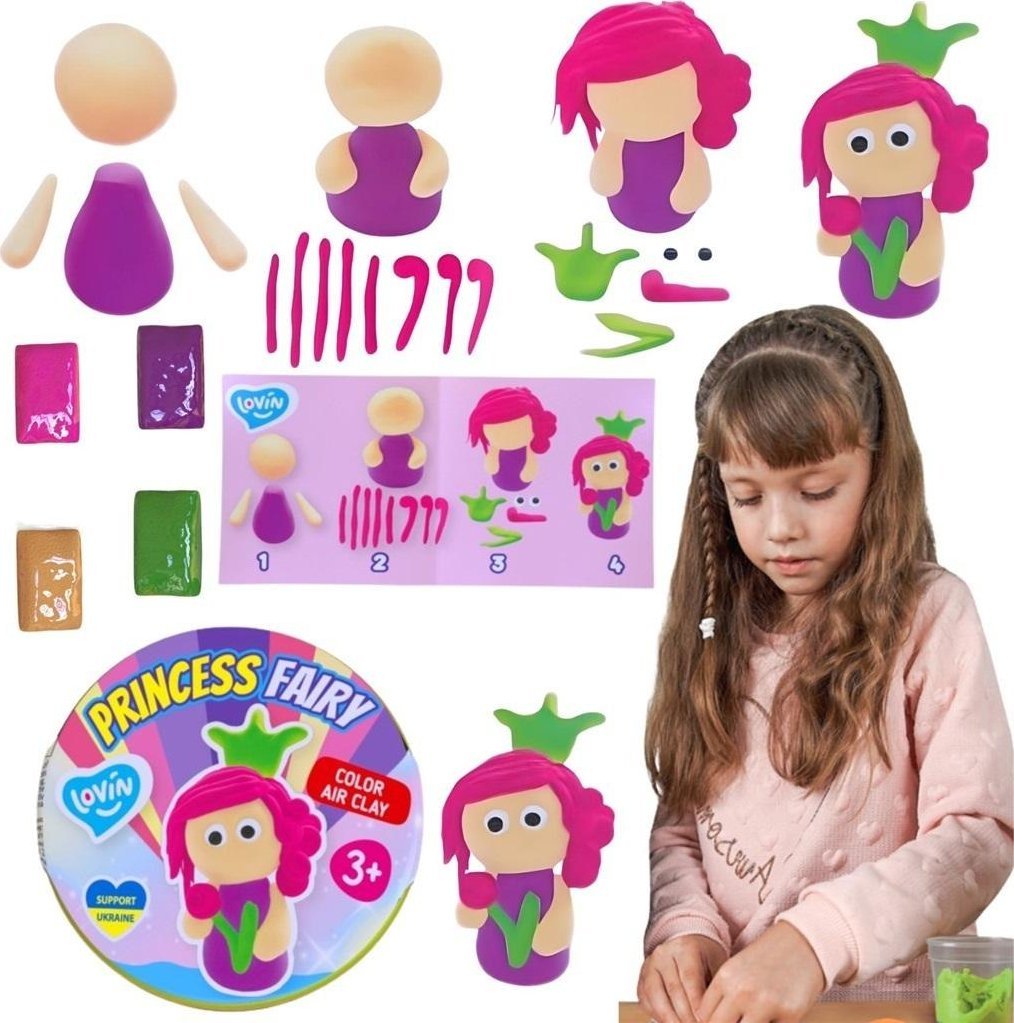 Markwins Zestaw lekkiej ciastol. piankolina Princess Fairy