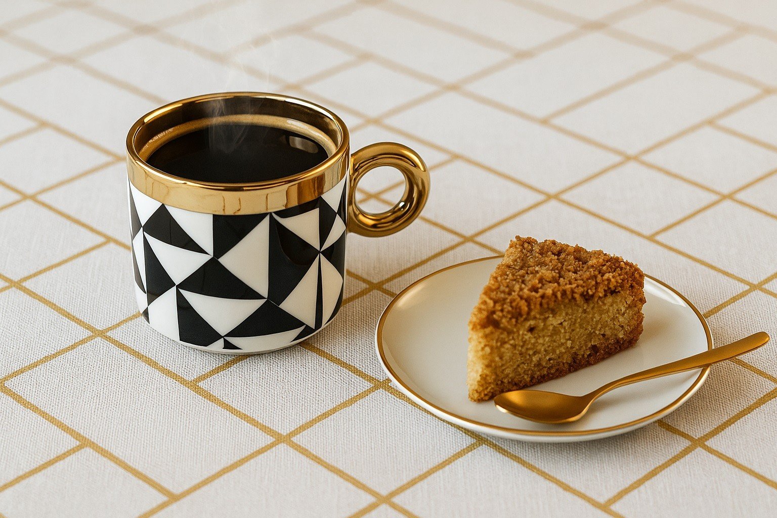 Kubek porcelanowy 350 ml Gold Dream A