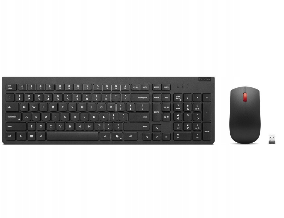 Klawiatura + mysz Lenovo Essential | Keyboard and Mouse Combo | Wireless | Russian/Cyrillic | Black | 2.4 GHz