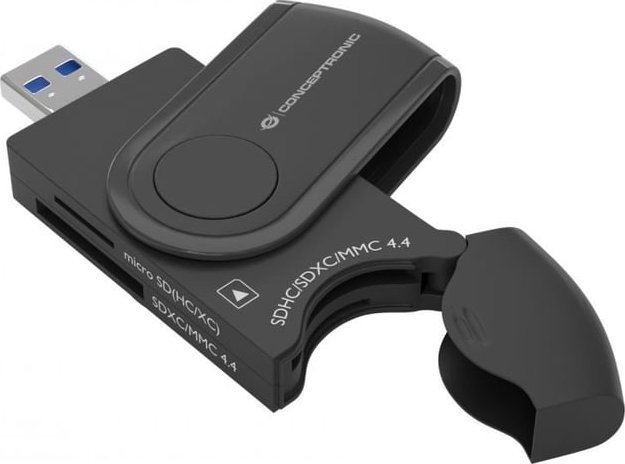 Czytnik Conceptronic CONCEPTRONIC Card Reader USB3.0 2xSD,2xMicroSD sw