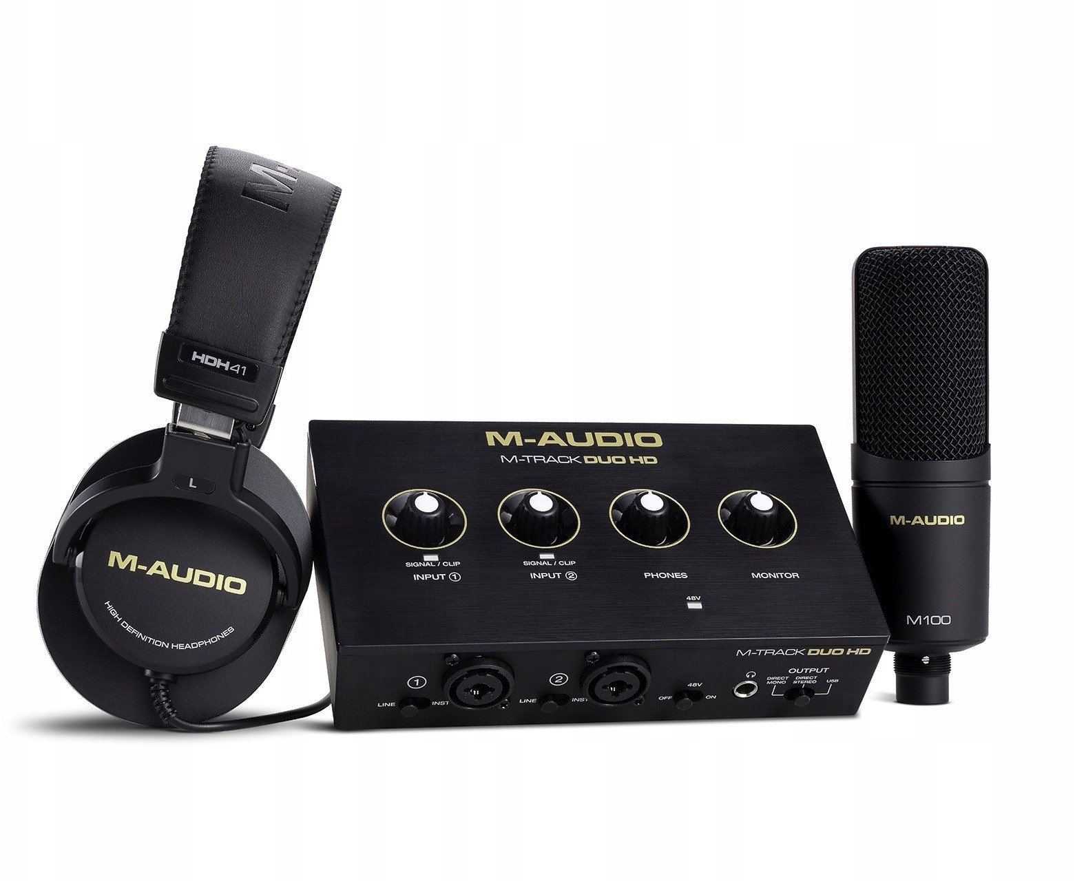 M-AUDIO M-Track DUO HD PACK- Zestaw produkcyjny