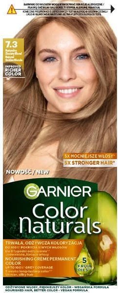 Garnier Color Naturals odżywcza farba do włosów 7.3 Naturalny Złocisty Blond