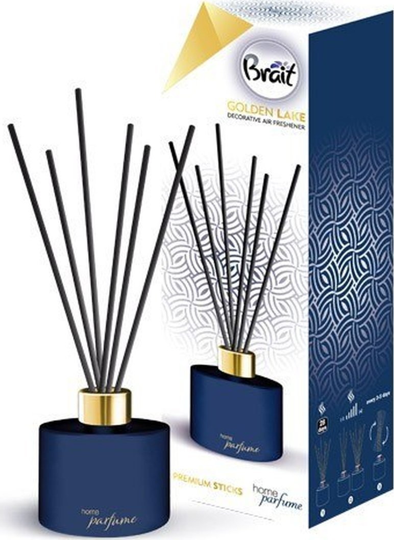 Brait Home Parfum Patyczki odświeżające + Olejek Golden Lake 100ml