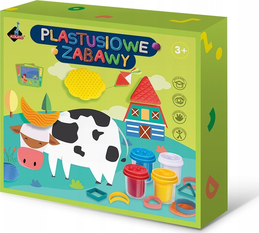 Askato Zestaw Plastusiowe zabawy - Geometryczne kształty