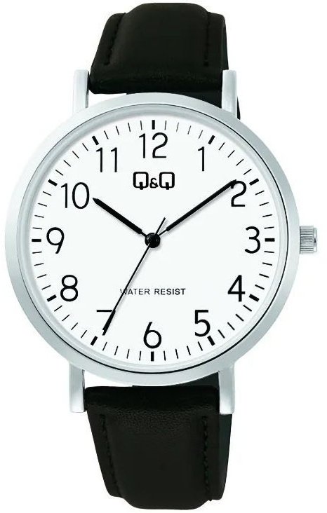 Zegarek Q&Q C34A-007P męski klasyczny biała tarcza cyfry .