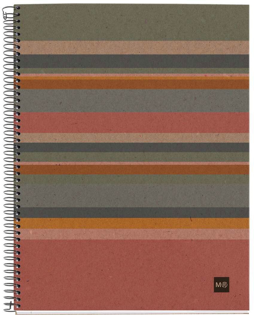 MAUL A616299 notatnik A4 120 ark. Niebieski, Brązowy, Zielony, Pomarańczowy, Różowy, Czerwony