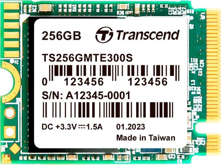 Dysk SSD Transcend MTE300S 256GB M.2 2230 PCI-E x4 Gen3 NVMe (TS256GMTE300S)