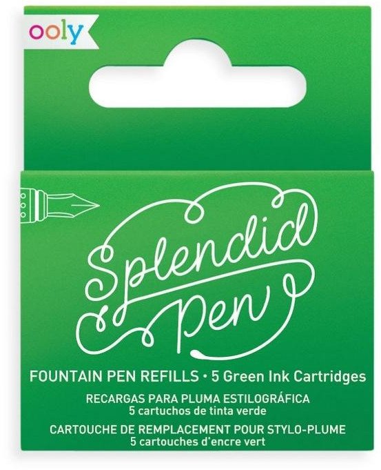 Kolorowe Baloniki Naboje Splendid uzupełniające zielony 5szt