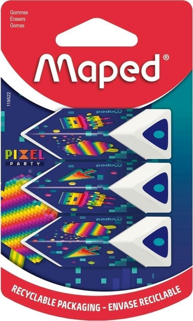 Gumka Pixel Pyramid 3szt MAPED