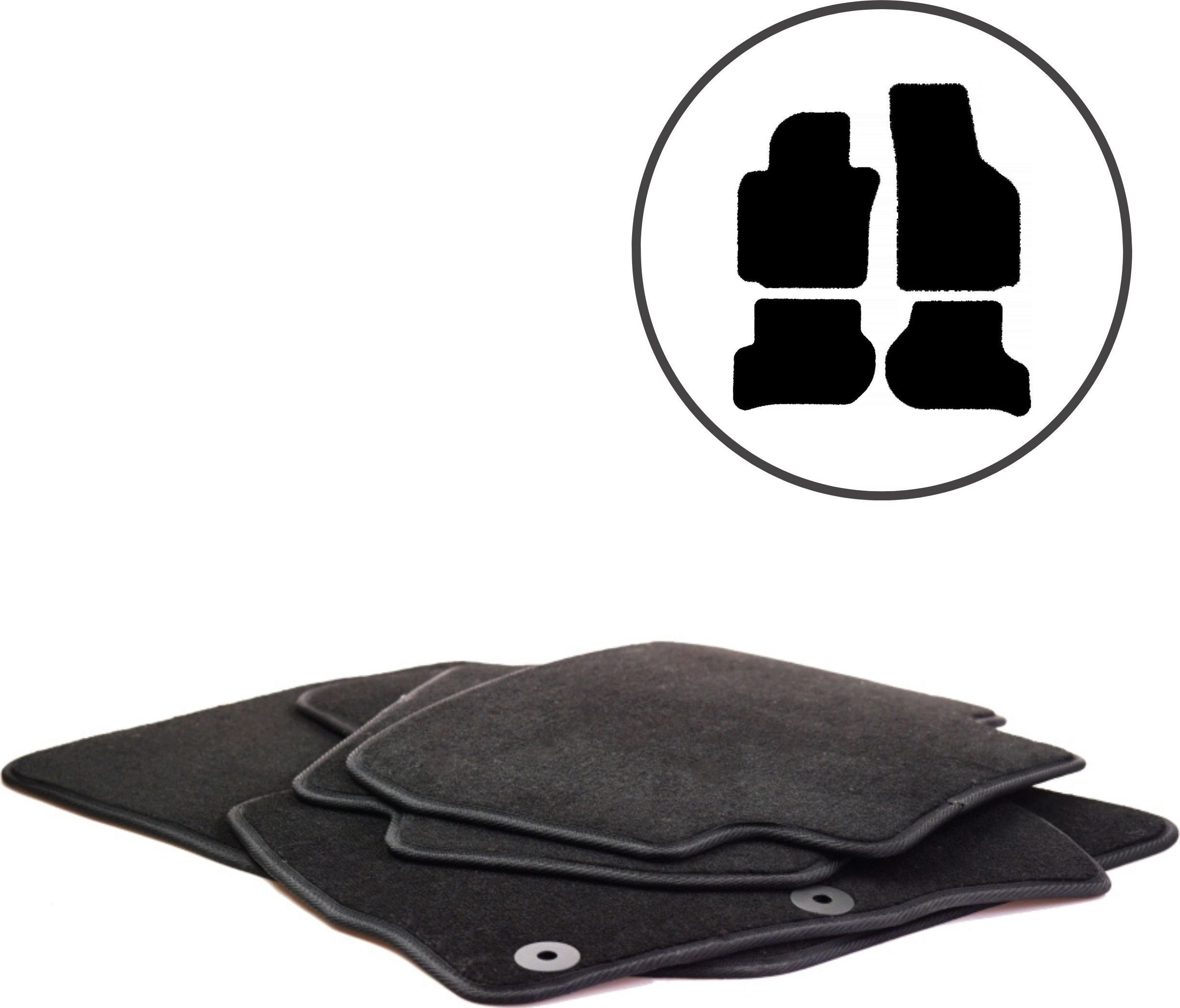 Dikel Dywaniki samochodowe 4szt. Skoda Octavia II