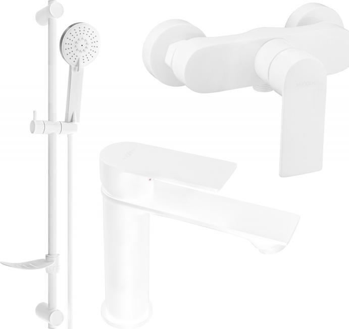 Bateria prysznicowa Mexen Mexen Royo DF05 zestaw prysznicowy, biały - 72204DF05-20