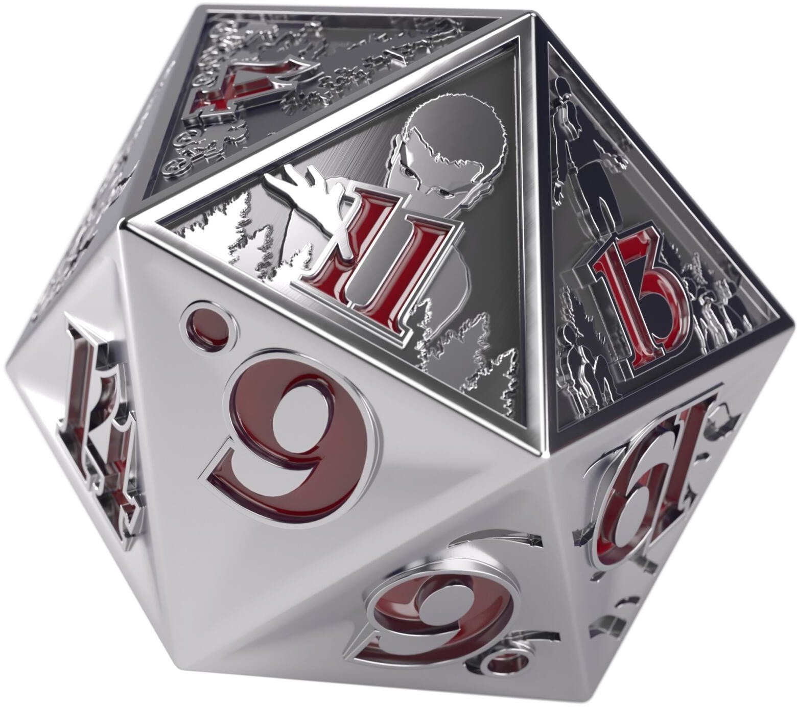 Gamegenic: Stranger Things - Premium Metal D20 - Hellfire Club