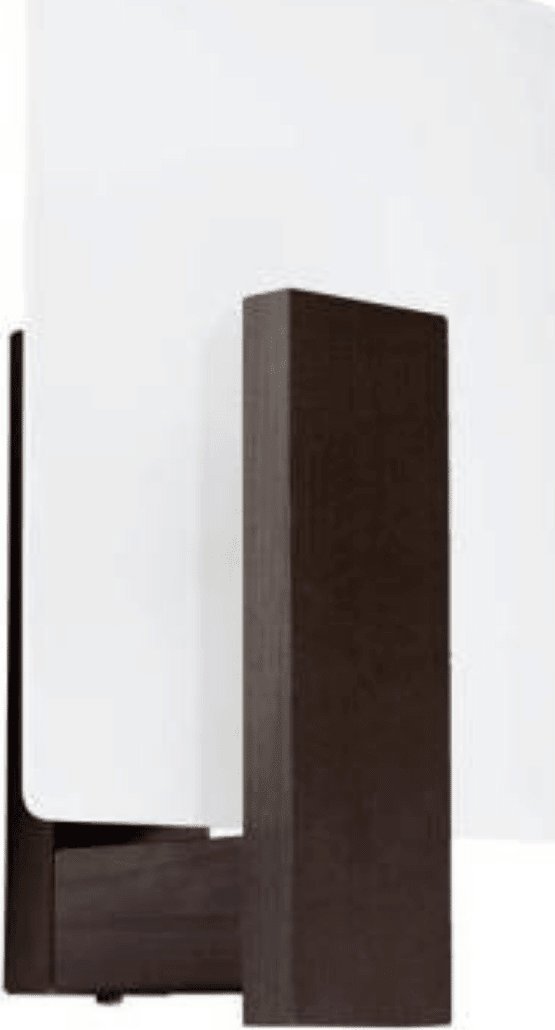 Kinkiet Sollux Naścienna lampa salonowa Lappo SL.1096 Sollux biała drewno wenge