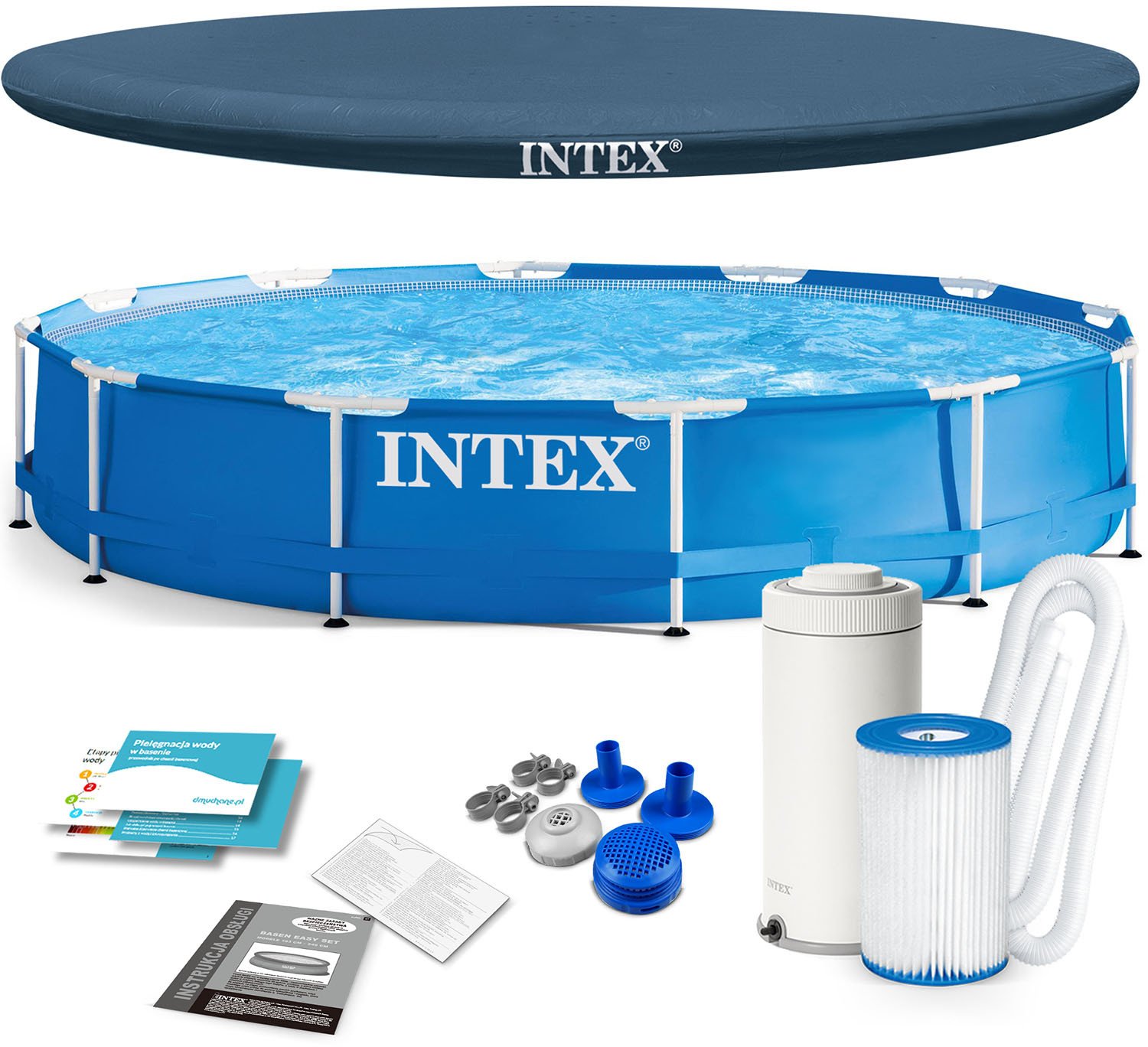 Intex Basen stelażowy 366cm 4w1 (28212)