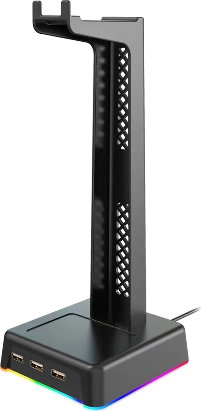 Vakoss Stojak na słuchawki Vakoss ST-1545 RGB 3x USB HUB