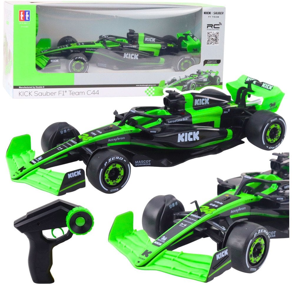 Wyścigówka Zdalnie Sterowana RC Sauber F1 C44 Czarno-Zielona 1:16