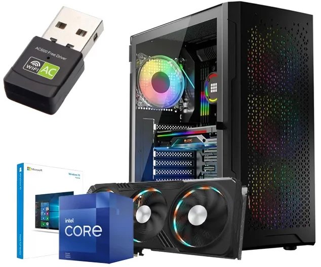 KOMPUTER GAMINGOWY DO GIER CORE i7 12700KF 32GB DDR5 RTX 5060Ti 8GB M2 1TB W11 RGB