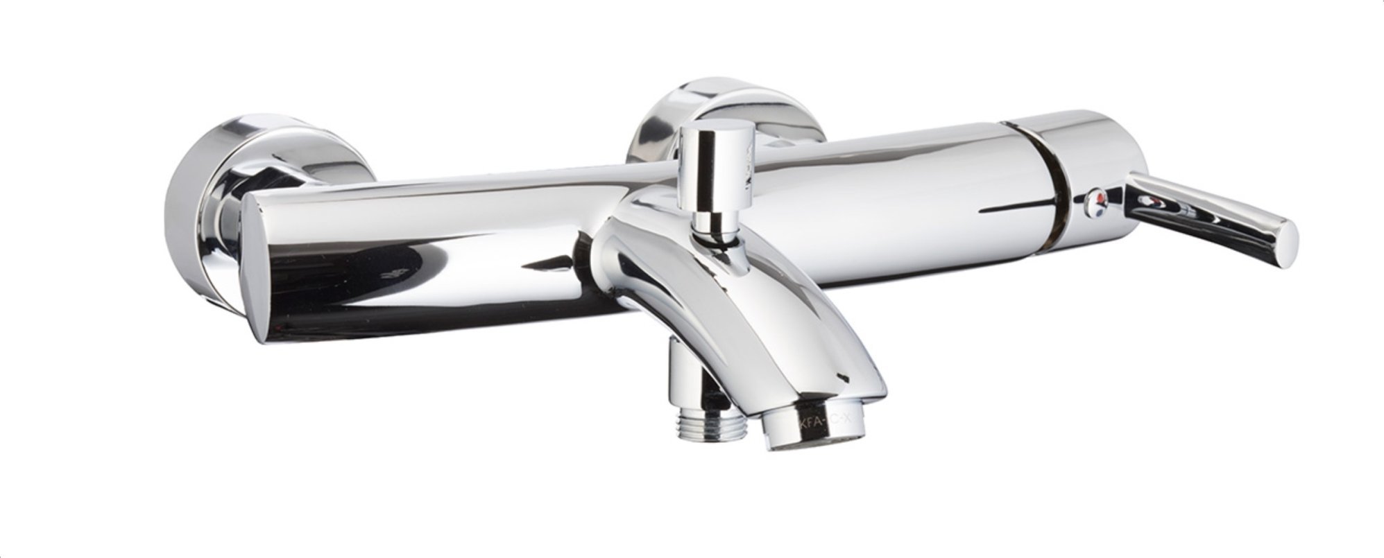 Bateria wannowa KFA Diament ścienne chrom (4104-010-00)