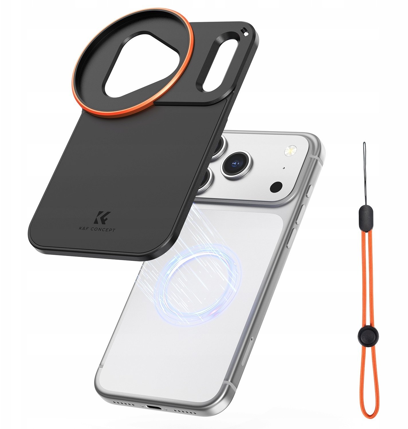 Ramka Futerał Osłona Plecki Magsafe Do Iphone 17 Pro Max + Uchwyt 58mm / Kf15.0022