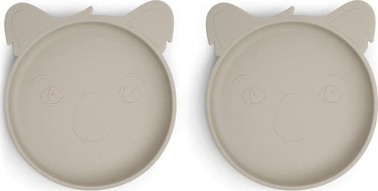 Nuuroo nuuroo - 2 talerzyki silikonowe Koala Cobblestone