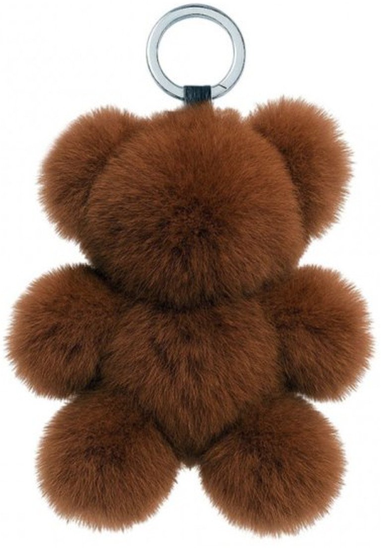 Ecarla Brelok Do Kluczy Futrzany Miś Brązowy BRL370