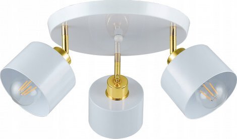 Lampa wisząca Candellux Loftowa lampa sufitowa (wisząca) LED E27 - biała x3