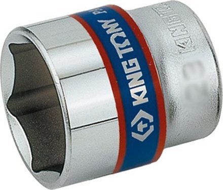 King Tony NASADKA KRÓTKA 3/8" 13mm x 27mm 6-kąt Cr-v KT