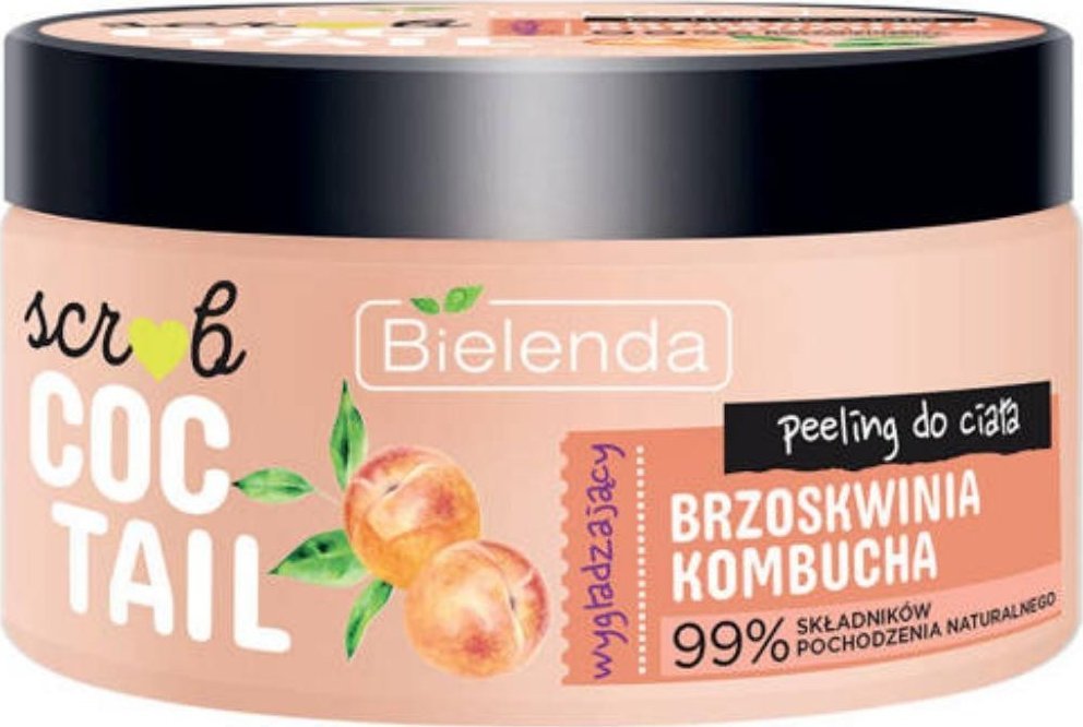 Bielenda Bielenda, Coctail Scrub peeling do ciała Brzoskwinia - Kombucha, 350 g