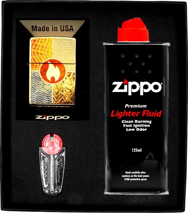 Zestaw ZIPPO Zapalniczka ELEMENT OF ERTH DESIGN Prezentowy No1
