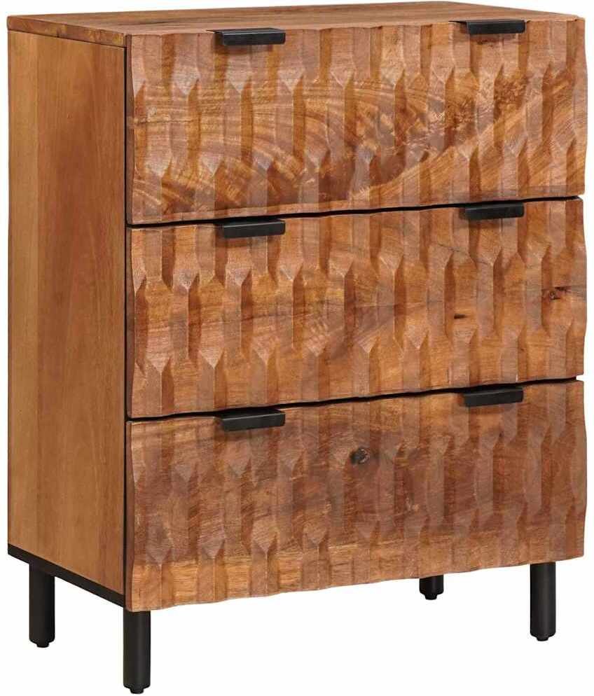 vidaXL Bufet Wykończenie w kolorze brązowego akacjowego 60 x 33,5 x 75 cm