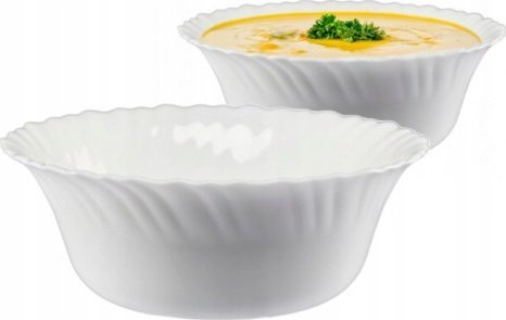 Galicja Miska do zup i przekąsek biała ceramiczna 17,5 cm