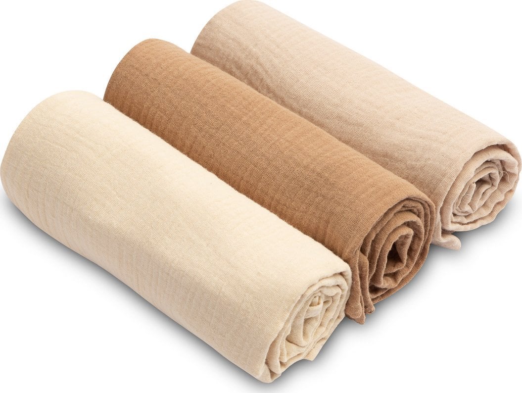 Sensillo PIELUCHA MUŚLINOWA JEDNOLITA BRĄZOWA (Opak - 3 szt)