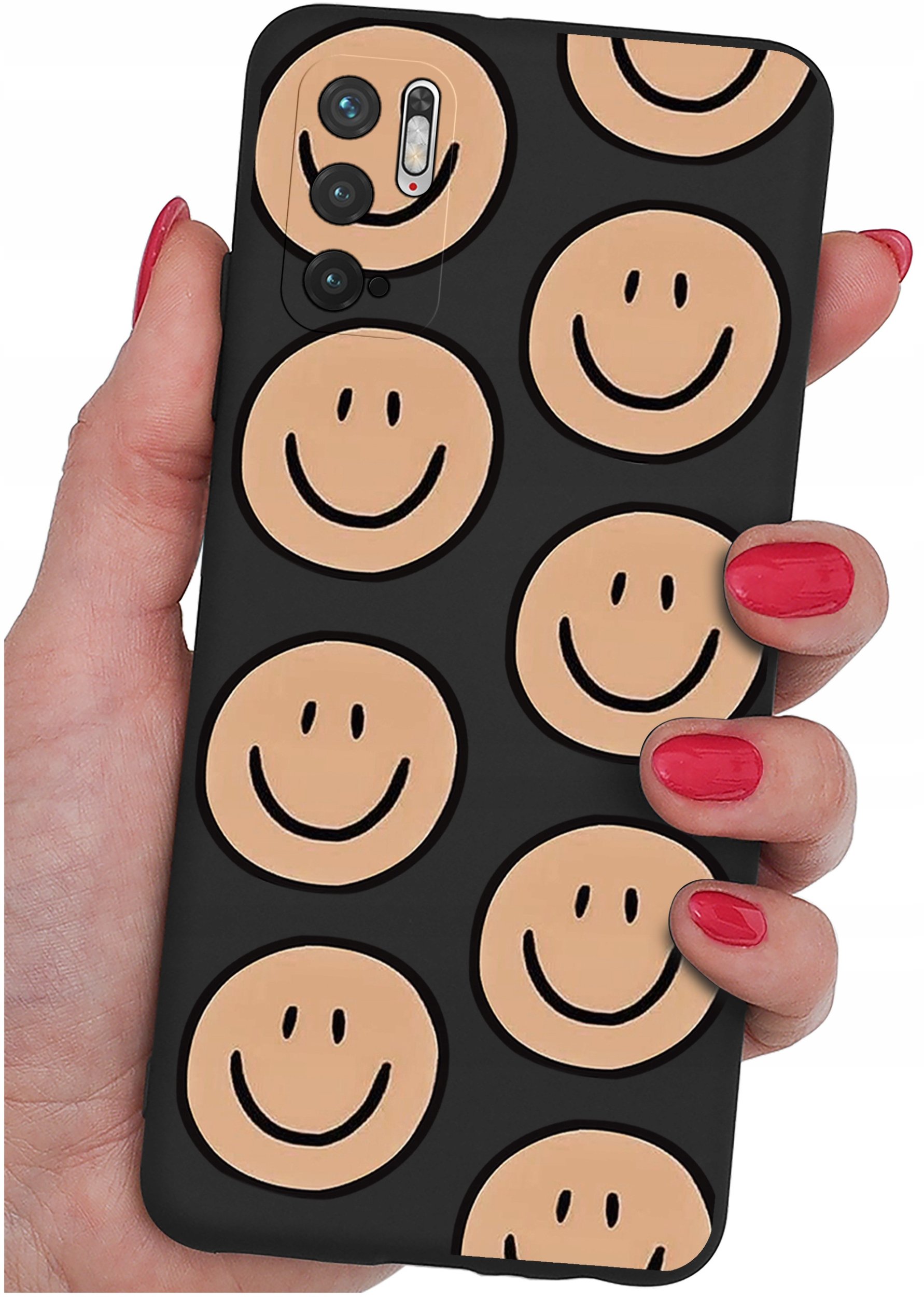 ETUI do Xiaomi Redmi Note 10 5G | WZORY | SILIKONOWE MATT CASE + SZKŁO 9H